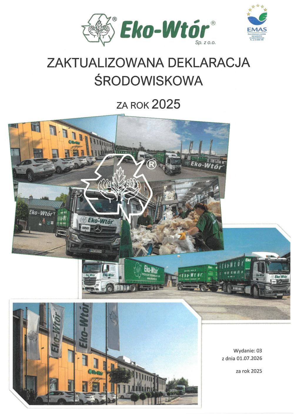 Certyfikaty jakości ISO i zezwolenia Eko-Wtór